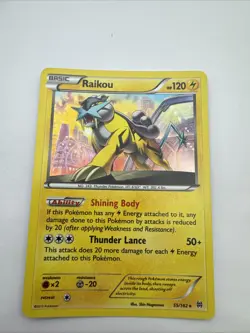 Raikou Breakthrough Set 55/162 Holo Rare Collectible Pokemon Card - Image 1