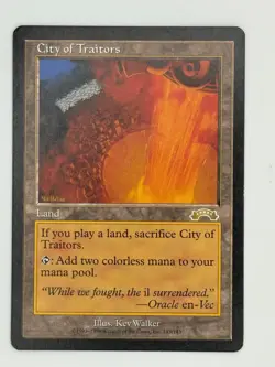 City of Traitors - Exodus - Magic The Gathering - MTG - NM Condition - Image 1