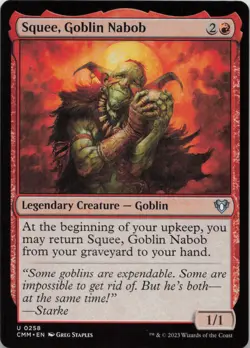 Squee Goblin Nabob U Commander Masters 258 LP MTG - Image 1