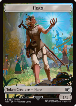 Hero (0002) // Treasure Double-Sided Token [FINAL FANTASY Tokens] Foil Near Mint - Image 1