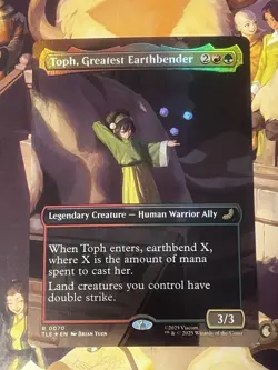 MTG | Toph, Greatest Earthbender (Borderless) ✨FOIL✨ (TLE) - Image 1
