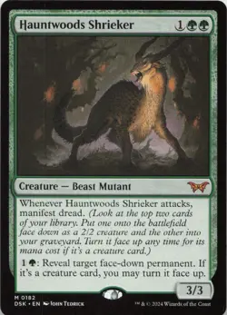 Hauntwoods Shrieker M Duskmourn: House of Horror 182 - LP MTG - Image 1