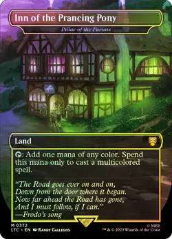 MTG FOIL Pillar of the Paruns(Inn of the Prancing Pony) Borderless - The Lord of - Image 1