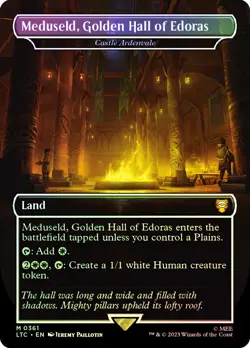MTG FOIL Castle Ardenvale(Meduseld, Golden Hall of Edoras) Borderless - The Lord - Image 1