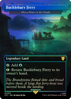 MTG FOIL Oboro, Palace in the Clouds(Bucklebury Ferry) Borderless - The Lord of - Image 1
