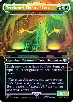 MTG SILVER FOIL Doran, the Siege Tower(Treebeard, Eldest of Ents) Borderless - Image 1