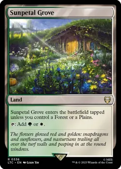 MTG Sunpetal Grove - The Lord of the Rings Commander #336 - Image 1