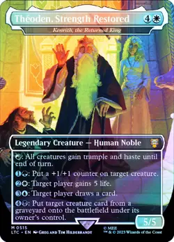 MTG SILVER FOIL Kenrith, the Returned King(Theoden, Strength Restored) - Image 1