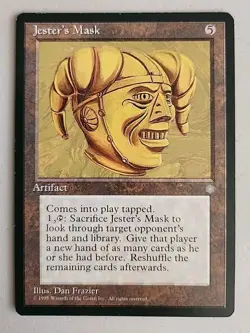Jester's Mask Ice Age Regular LP Lightly Played MTG - Image 1