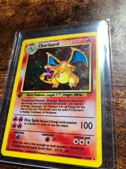 pokemon 1st edition charizard novelty card 4/102 - Image 2