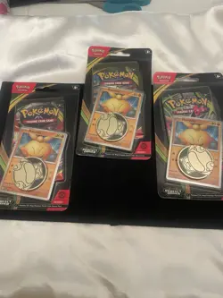 3x Pokemon Perfect Order Blister Pack + Makuhita Promo Card & Coin - Image 2