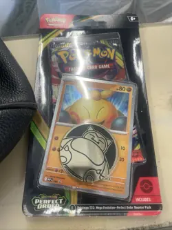 3x Pokemon Perfect Order Blister Pack + Makuhita Promo Card & Coin - Image 3