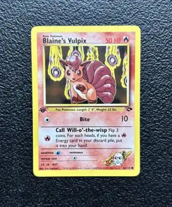 Pokemon TCG - 1st Edition Blaine's Vulpix 66/132 - Rare - Gym Challenge *NM/LP - Image 1