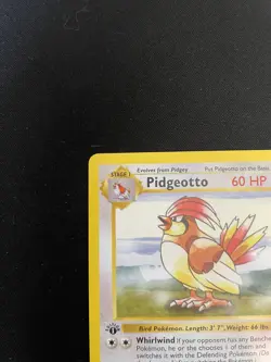 Pokemon Pidgeotto 1st Edition Base Set 💎 NM/Mint 💎 (Shadowless) 22/102 Rare - Image 2