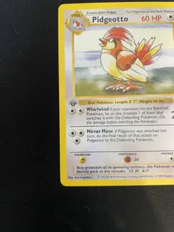 Pokemon Pidgeotto 1st Edition Base Set 💎 NM/Mint 💎 (Shadowless) 22/102 Rare - Image 4