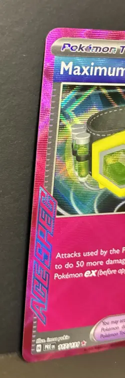 Maximum Belt 117/131 Holofoil Scarlet Violet Pokemon TCG Prismatic Evolutions NM - Image 4