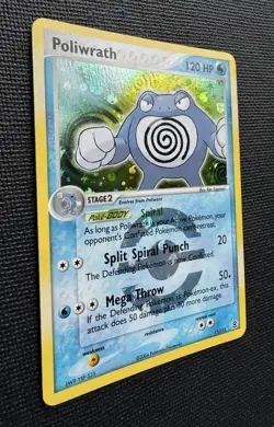 Pokemon Poliwrath 11/112 Reverse Holo Rare EX FireRed LeafGreen 2004 Vintage NM - Image 3