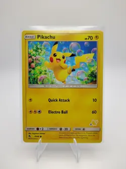 Pikachu 19/68 NM PIKACHU STAMPED 2019 Pokemon TCG Deck Promo #55 Near Mint - Image 1