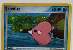 Luvdisc 7/100 EX Crystal Guardians Holo Rare Pokemon LP With Swirl - Image 2