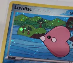 Luvdisc 7/100 EX Crystal Guardians Holo Rare Pokemon LP With Swirl - Image 3