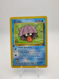 Pokemon TCG - Shellder 1st Edition Portuguese 54/62 Fossil Set NM - Image 1