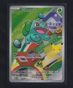 Pokemon Bulbasaur MEP 037 First Partner Illustration Rare Promo 30th Anniversary - Image 1