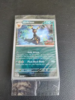 Pokemon TCG - Umbreon 130/197 Obsidian Flames Reverse Holo Stamped Promo Sealed - Image 1