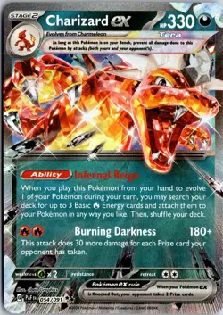 Charizard ex 054/091 Double Rare Paldean Fates Pokemon NM/M - Image 1