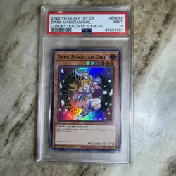 YUGIOH! PSA 9 Dark Magician Girl LDS3-EN082 Ultra Rare BLUE 1st (STOCK PHOTO) - Image 1