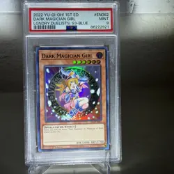 YUGIOH! PSA 9 Dark Magician Girl LDS3-EN082 Ultra Rare BLUE 1st (STOCK PHOTO) - Image 3