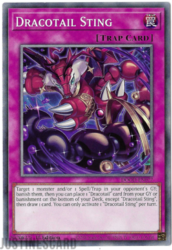 YuGiOH : Dracotail Sting : DOOD-EN077 : Common : 1st Edition - Image 1