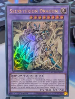 YuGiOh! Secreterion Dragon DUAD-EN037 Ultra Rare 1st Ed - Image 1
