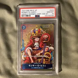 PSA 10 Monkey D. Luffy P-043 King Luffy Promo One Piece Japanese - Image 1