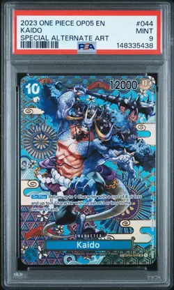 2023 ONE PIECE OP05-AWAKENING OF THE NEW ERA SPECIAL ALTERNATE ART KAIDO PSA 9 - Image 1