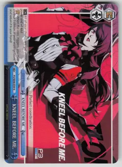 KNEEL BEFORE ME. Persona 3 Reload P3/SE46-E59N NM Weiss Schwarz - Image 1