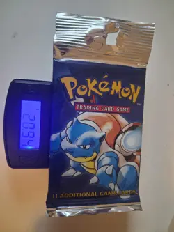 Pokemon TCG Base Set Booster Pack Blastoise Artwork Sealed 11 Cards WOTC - Image 1