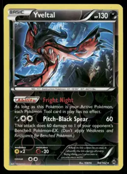 Pokemon Cards Yveltal 94/162 Reverse Holo BREAKthrough XY LP - Image 1