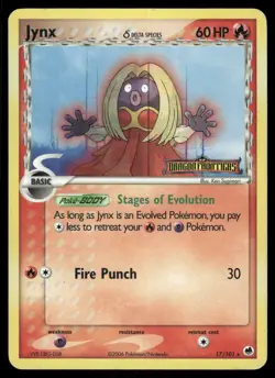 Pokemon Cards Jynx 17/101 Reverse Holo STAMPED Dragon Frontiers Rare MP - Image 1