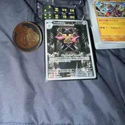 Pokemon Card Lot: 100 Mixed ,40 Energy Doublade Art Rare + ETB Dice & Coin Set - Image 2