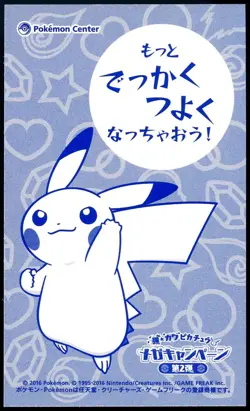 Pokemon 2016 Japanese Poncho Wearing Pikachu Business Card Charizard X - Image 2