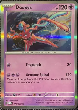 Deoxys 074/182 SV04: Paradox Rift Holo - Pokemon Card - Image 1