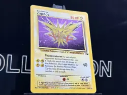 1999 Pokemon Base Set 016/102 Zapdos Holo Rare WOTC NM - Image 4
