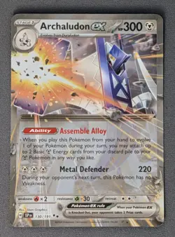 Pokemon TCG Archaludon EX Double Rare Surging Sparks 130/191 NM/M Condition - Image 1