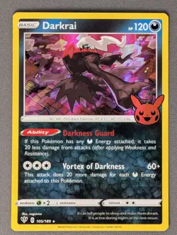 Darkrai 105/189 Holo 2020 Pokemon Trick Or Trade - Image 1