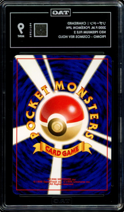 Charizard Reverse Holo Neo Premium File 2000 Pokemon Promo TAG 9 - Image 2