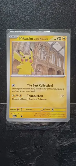 🌍🚚 Pokemon Pikachu at the Natural History Museum Sealed Jumbo Promo SVP - Image 1