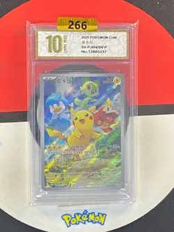 Pokemon TCG S-Chinese Scarlet & Viole SV-P-004 Pikachu PROMO Grade10 - Image 1