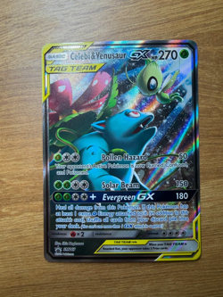 Pokemon Celebi & Venusaur GX Promo Holo #SM167 TAG TEAM 2019 English NM - Image 1