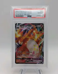Charizard VMAX 020/189 Pokemon TCG Darkness Ablaze Ultra Rare Holo PSA 10 - Image 1