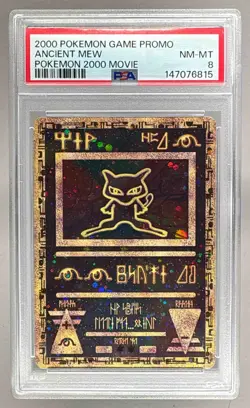 2000 Pokemon Movie Promo Ancient Mew PSA 8 147076815 - Image 1